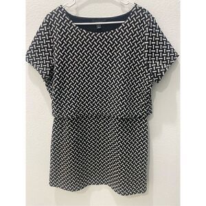 Atmosphere black and white geo patterned dress size 10